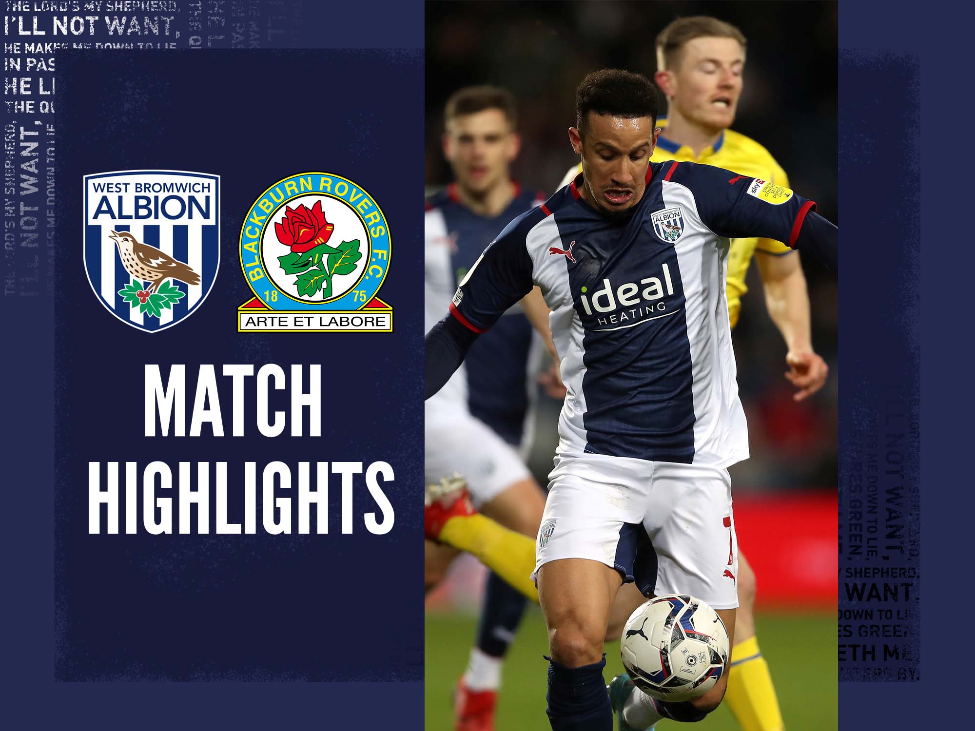 Albion V Blackburn Rovers Match Highlights | West Bromwich Albion